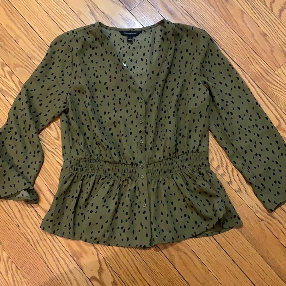 Olive Green Blouse